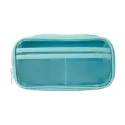 Multi Compartment Pencil Case - Aqua