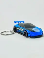 Hot Wheels Custom Keychain Nissan Leaf Nismo RC_02 Blue