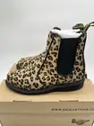 Dr. Martens DOCS Women's FLORA HAIR-ON Slip On LEOPARD Chelsea Boots US 5