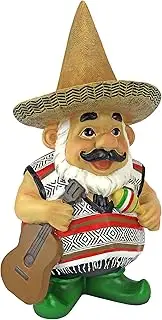 Design Toscano Pancho The Mariachi Garden Gnome Statue, Full Color