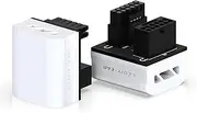EZDIY-FAB 12VHPWR 12+4 Pin Angle Connector Power Adapter for RTX40' Series Graphics Card, Supports 600W Output, Comptatible to RTX4090,4080,4070ti -180 Degrees RVS Type- White