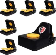 Mouse Trap, Rat Trap, LRG 6 Pack, Reusable Heavy Duty Multi Use Pest Control Tra