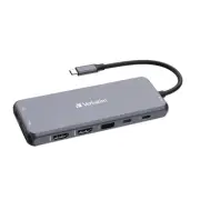Verbatim 32154 Usb-c Pro Multiport Hub Cmh14 14 Ports Hdmi Vga Rj45 Usb-a Usb-c