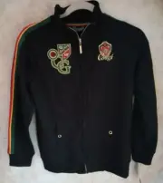 NWT GIRLS SIZE L 12/14 COOGI BLACK TRACK JACKET MSRP 82.00