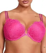 [Victoria's Secret] Bombshell Push Up Bra, Adds 2 Cups, Double Shine Strap, Bras for Women (32A-38DDD)