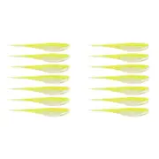 2x 7PK 3.75In Rapala Crush City The Jerk Plastic Minnow Lures - Neon Pearl