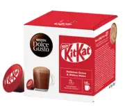 NESCAFE DOLCE GUSTO - KIT KAT - HOT CHOCOLATE CAPSULES - 16 PODS = 16 CUPS -