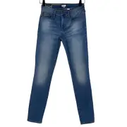 J.Crew Womens Slim Skinny Jeans Blue Stretch Medium Wash Pockets Low Rise 25 New