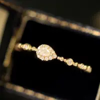 在飛比找蝦皮商城優惠-璽朵珠寶 [ 18K金 10分 典雅 鑽石戒指 ] 微鑲工藝