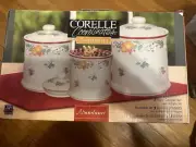 Corelle Coordinates Abundance 3 Canister Set ~ New in original box!