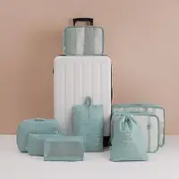 在飛比找ETMall東森購物網優惠-PUSH!旅遊用品旅行收納袋行李箱衣物整理收納包袋套裝8件套
