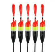 5pcs Fishing Slip Bobber Float 1/7oz 4g Balsa Slide Floats Fishing Cork Black
