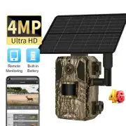 Solar Hunting Trail Camera Outdoor Night Vision Motion Detect Waterproof Camera