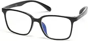 Kenneth Cole REACTION unisex adult Kc1503-b Blue Light Blocking Eyewear Frames, Shiny Black, 52mm US, Shiny Black, 52mm