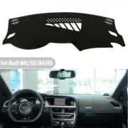 1pc Car Black Dashboard Cover Pad Dashmat For Audi A4L/S5/A4/A5 LHD (for: Audi)