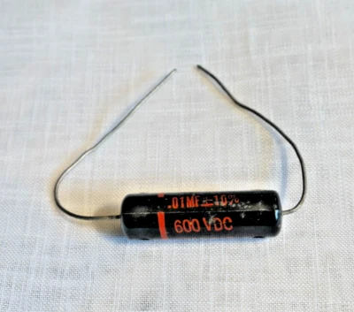 Vintage NOS SPRAGUE Black Beauty Capacitor 6TM-S10 .01 0.01uF 600V guitar