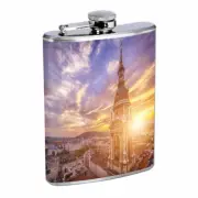 Budapest Hungary D1 Flask 8oz Stainless Steel Hip Drinking Whiskey