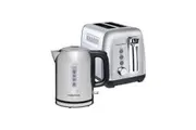 Morphy Richards 1L Equip Kettle & 2 Slice Toaster - Stainless Steel