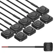 10Pcs Rocker Switches, Momentary Push Button Switch -Mount on/Off6664