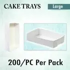 Paper Takeaway Food Trays 200Pk STD Medium Fish Chips Cake Tray Disposable Boxes