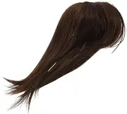 PAMINGONO Clip Hair Topper for Women Invisible Synthetic Hairpiece Wiglet Comfortable Breathable Effortless Volume for Thinning Hair Enhanced Inner Net with Thick Bangs