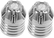 PENIKOKO 2Pcs Aluminum Alloy Tire Valve Stem Caps Stylish Finish Durable Air Caps for Cars Bicycles Easy Installation Complete for Vehicle Wheel Enhancement