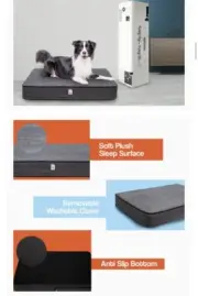 Orthopedic Dog Bed Thick Memory Foam Rectangular Waterproof Epetoo