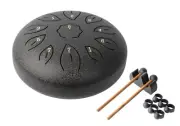 MANO PERCUSSION Black 8" Tongue Drum. Black.