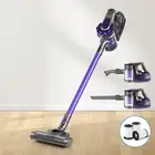 Devanti Stick Vacuum Cleaner Cordless HEPA Filter Purple, 160 degree swivelling
