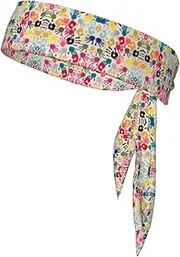 Hand Print Sports Strap Double-Sided Headscarf Men's Bow Tie Sports Headscarf Running Yoga Exercise Headband