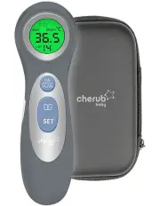 [Cherub Baby] Touchless Thermometer - Baby Forehead Thermometer Australia - Room Thermometer - Slate