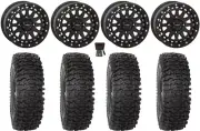System 3 SB-6 15" Wheels Black (4+3) 35" RC500S Sticky Tires Can-Am Maverick X3