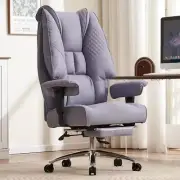 Big and Tall 400lbs Wide Seat, Leather High Back Executive Chair With Foot Rest