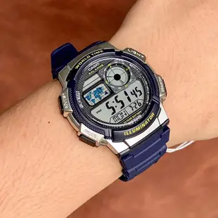 【WANgT】CASIO 卡西歐 AE-1000W 世界地圖 萬年曆 星期日期 運動型 儀錶板 電子錶 腕錶 45mm