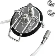 Brewland Corny Carbonation Keg Lid, Cornelius Soda Keg Lids for Quick Forced Carbonation, Ball Lock Keg Lid with Diffusion Stone, Pressure Relief Valve, Clamp and Tube for Homebrew Beer and Beverage