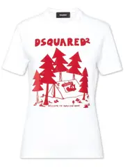 [DSQUARED2] logo-print t-shirt S 100 White