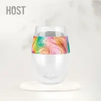 在飛比找momo購物網優惠-【HOST】美國雙層蛋型系列冷卻杯 獨角獸旋渦 10018