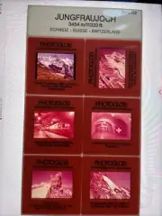 Rare 35mm, Switzerland, 6 slides, JUNGFRAUJOCH (11333 ft), Photoglob, NEW SEALED
