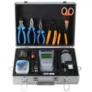FTTH Cold splicing Fiber optic tool box Kit 10km/VFL Fiber Cleaver Power Meter