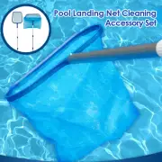 Pool Leaf Net Telescopic Fine Mesh Pool Leaf Skimmer Portable Handheld AU