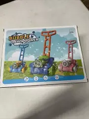 Bubble Machine, Bubble Lawn Mower for Toddlers 1-3, Push Toys Automatic Bubbl...