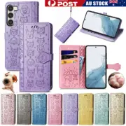 Lovely Leather Wallet Case Flip Cover For Samsung S25 S24 S23 Ultra S22 S21 + FE