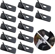 DonLeeving 12 PCS Arrow Rest for Recurve Bow Black Plastic Archery Arrow Rest for Compound Bows with Adhesive Back Hunting Shooting Targeting Accessory for Right Hand