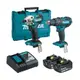 MAKITA 牧田 18V鋰電超值雙機組(DTD156+DHP482) DLX2337