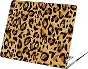 Laptop Shell Case Compatible with New Macbook Pro 16 inch 2021 2023 Release A2485 A2780 A2991 M1 M2 M3 Chip with Touch ID, Protective Smooth Plastic Hard Shell Laptop Cover - Leopard Print