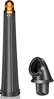 Dxyue 0.78-1.4in/20-36mm Long Curling Barrel Attachment for Dyson Supersonic Hair Dryer HD01/HD02/HD03/HD04/HD07/HD08/HD15/HD16, Hair Curl Iron Attachment with Adapter, Gold