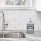 Soap Dispenser with Sponge Holder Soap Pump Dispenser for Dishwashing Liquid