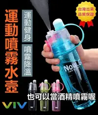 在飛比找Yahoo!奇摩拍賣優惠-【viv】現貨🇹🇼600ml 噴霧水壺  戶外運動隨身杯NE