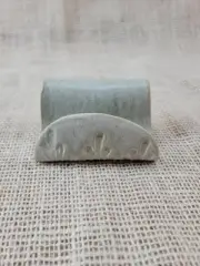 Studio Art Pottery Light Sage Glazed Business Card OR Cell Phone Holder Signed