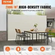 Retractable Side Awning 160X300cm Outdoor Privacy Screen Water Resistant UV